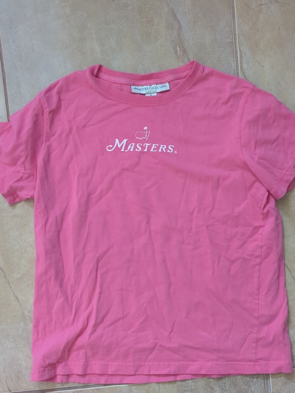 Masters Women's Short-Sleeve Tee in Bright Pink with White Logo